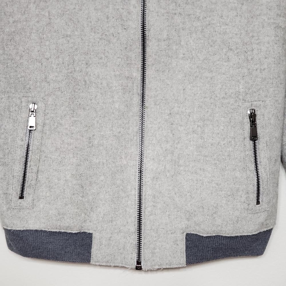 Elie Tahari Pharrell Bomber Jacket Full Zip - Picture 3 of 6